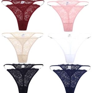 BIONEK G String Thongs Womens Lace Underwear Brazilian Panties Sexy Tangas pack6